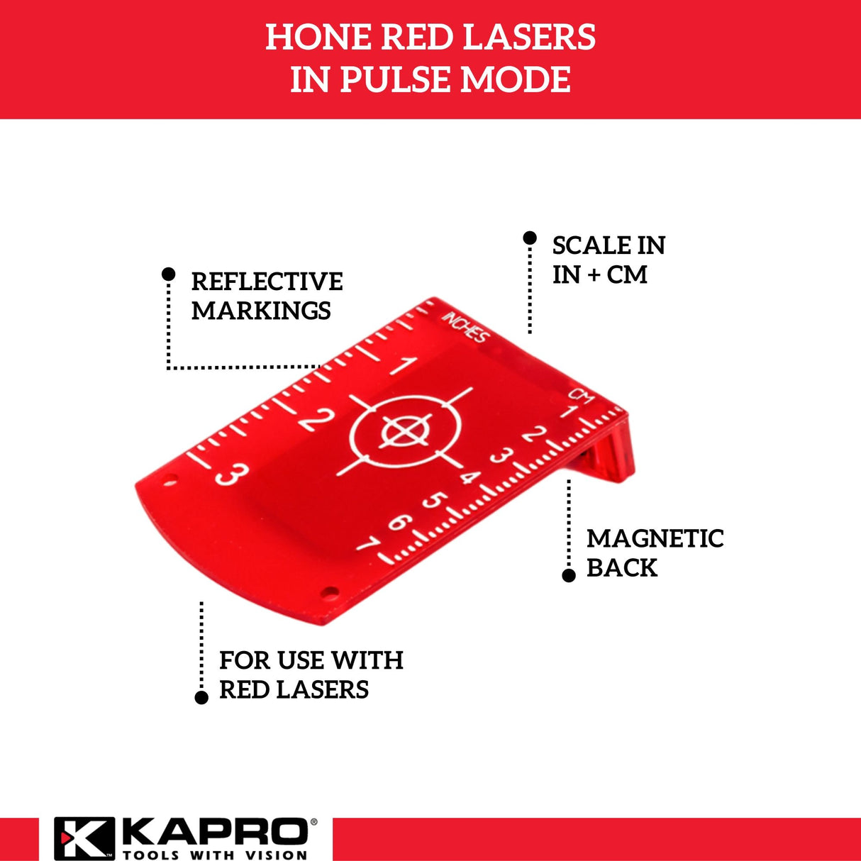 Magnetic Red Laser Pulse Mode Target Plate 845