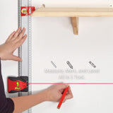 Kapro 814 ProLaser Set-A-Shelf Ruler - Aluminum, Versatile & Convenient DIY Tool for Accurate Layout, Leveling, and Aligning - Set&Match Series 814