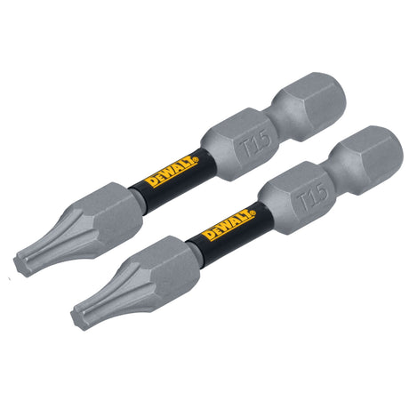 TOUGH GRIP 2-in T15 Torx Screwdriver Bit (2-Piece) DWAF2TX15TG2