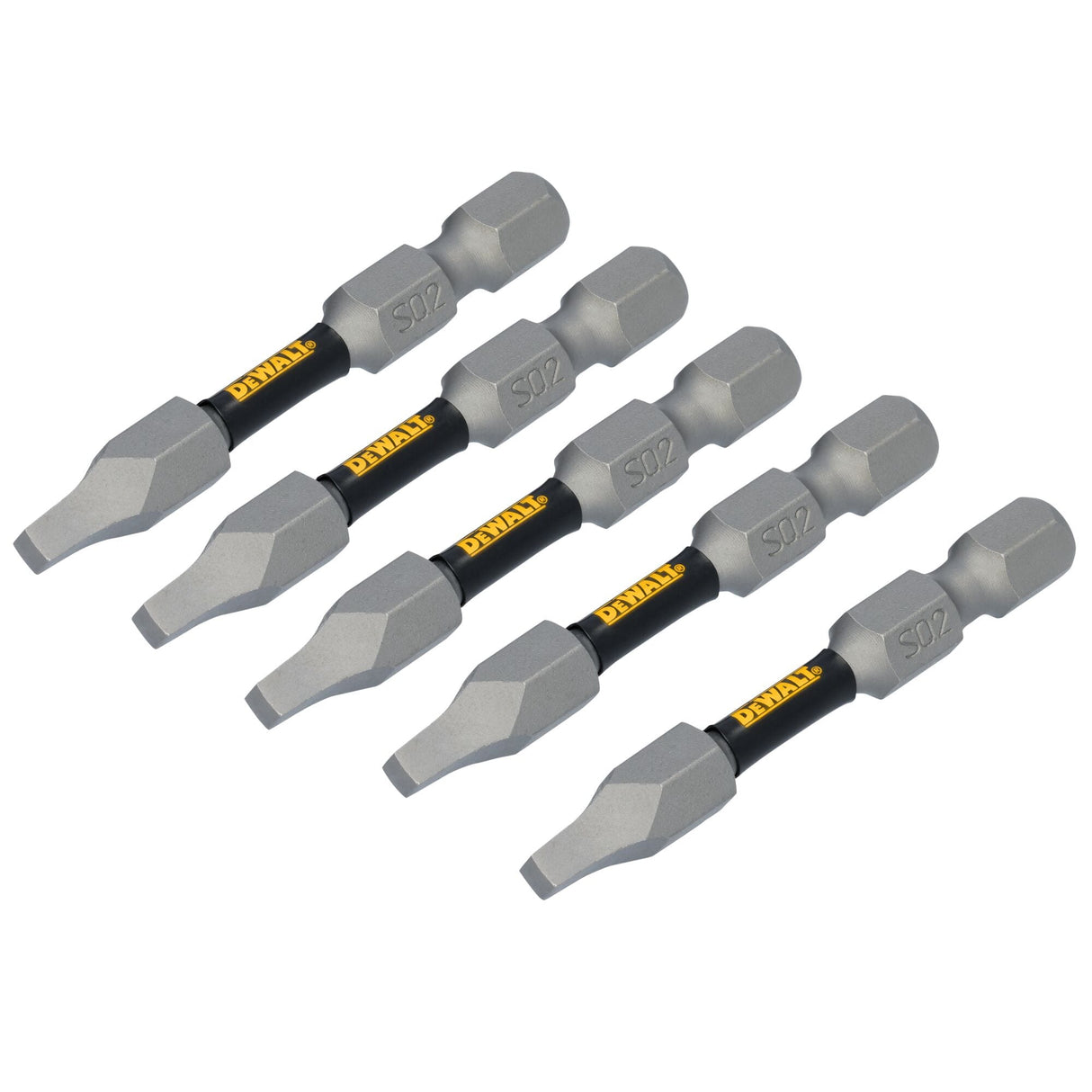 TOUGH GRIP 2-in #2 Square/Robertson Screwdriver Bit (5-Piece) DWAF2SQ2TG5