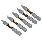 TOUGH GRIP 2-in #2 Square/Robertson Screwdriver Bit (5-Piece) DWAF2SQ2TG5