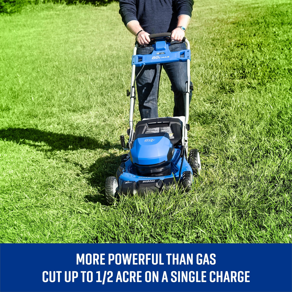 80-volt 21-in Cordless Self-propelled Lawn Mower 6 Ah (1-Battery and Charger Included) KMP 6080-06