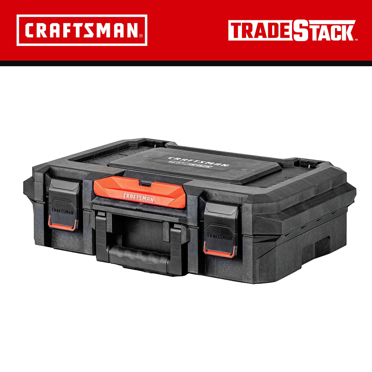 TRADESTACK System 21.625-in W x 6.375-in H x 14.625-in D Black Structural Foam Tool Box CMST21415