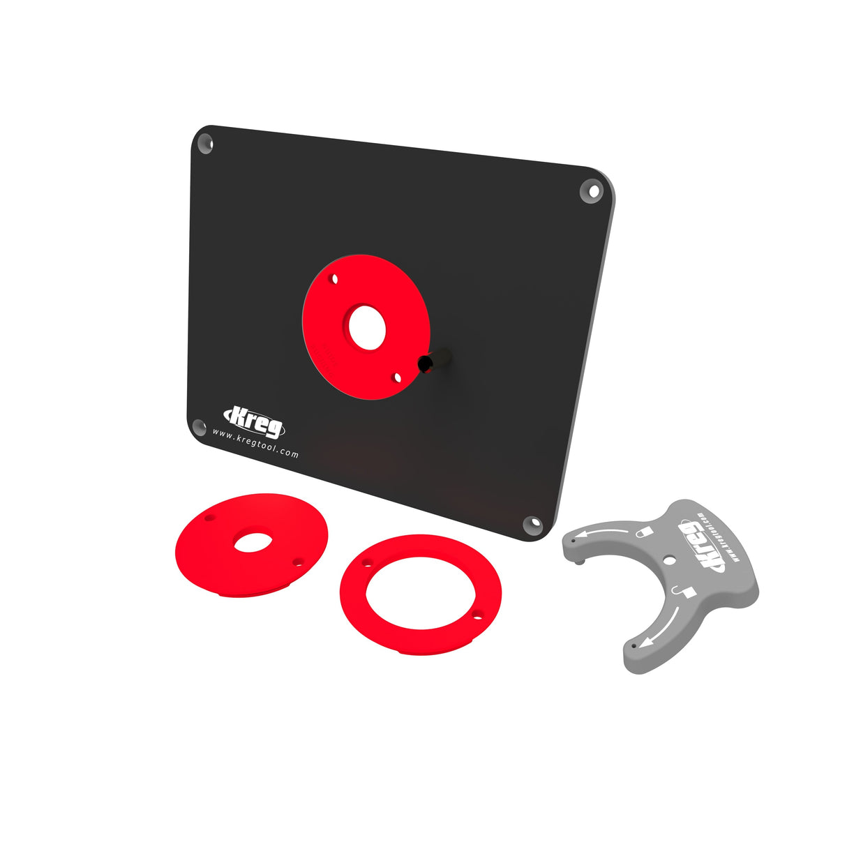 Precision Router Table Insert Plate with Level-Loc Rings (predrilled Triton) PRS4034