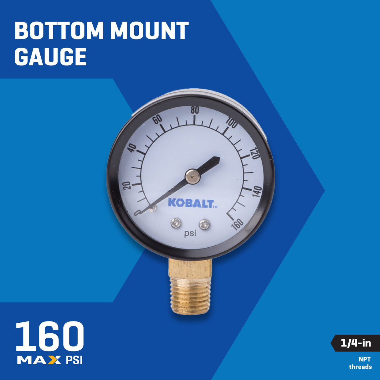 1/4-in Bottom Mount-Gauge SGY-AIR4JH