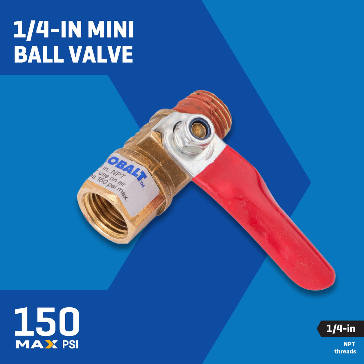 NPT Mini Ball Valve 1/4-in SGY-AIR1NB