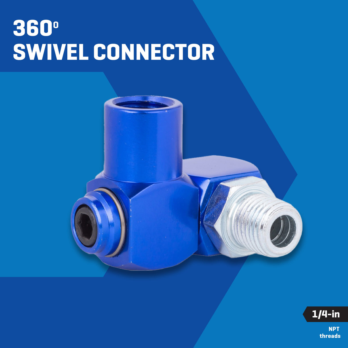 360-Degree Swivel Connector 1/4-in SGY-AIR192