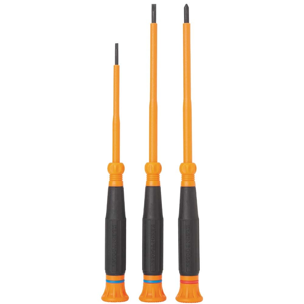 3-Piece Bi-material Handle Slotted/Phillips Screwdriver Set 85613INS