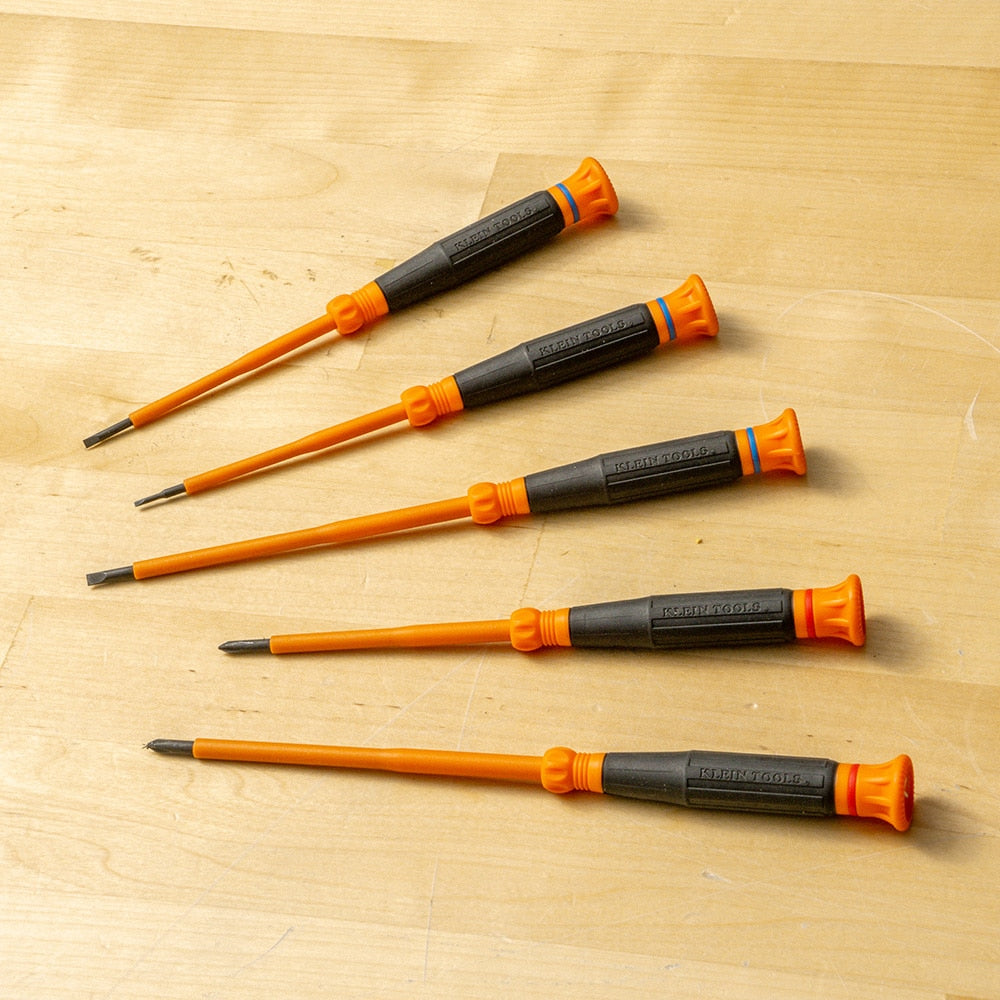 5-Piece Bi-material Handle Slotted/Phillips Screwdriver Set 85615INS