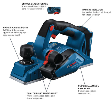 3.25-in W 18-volt Handheld Planer GHO18V-26N