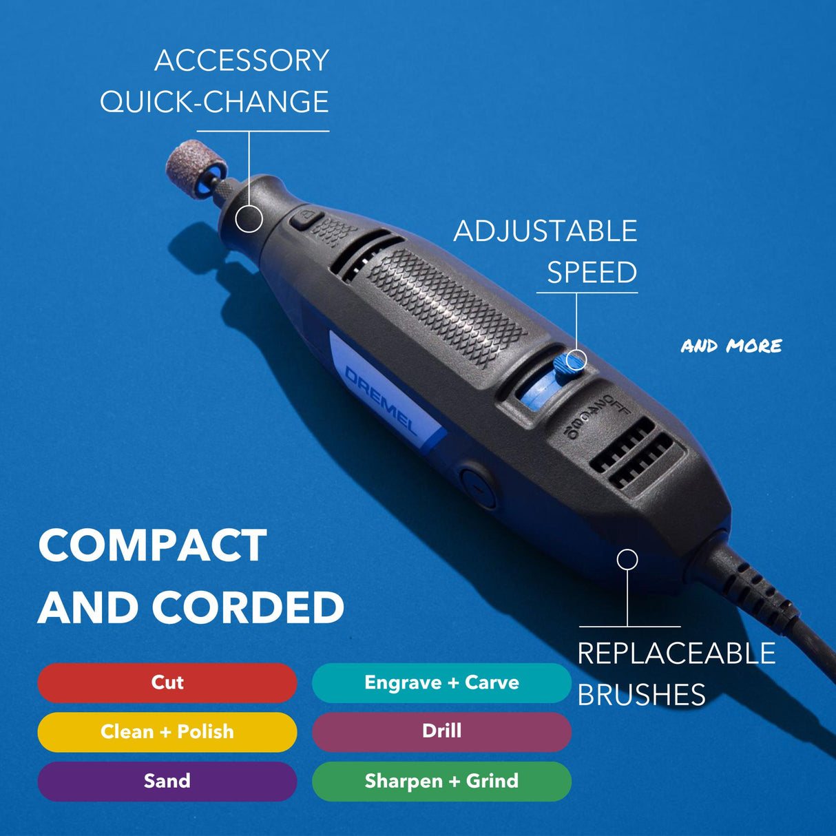 Variable Speed Corded 1.2-Amp Multipurpose Rotary Tool 438307