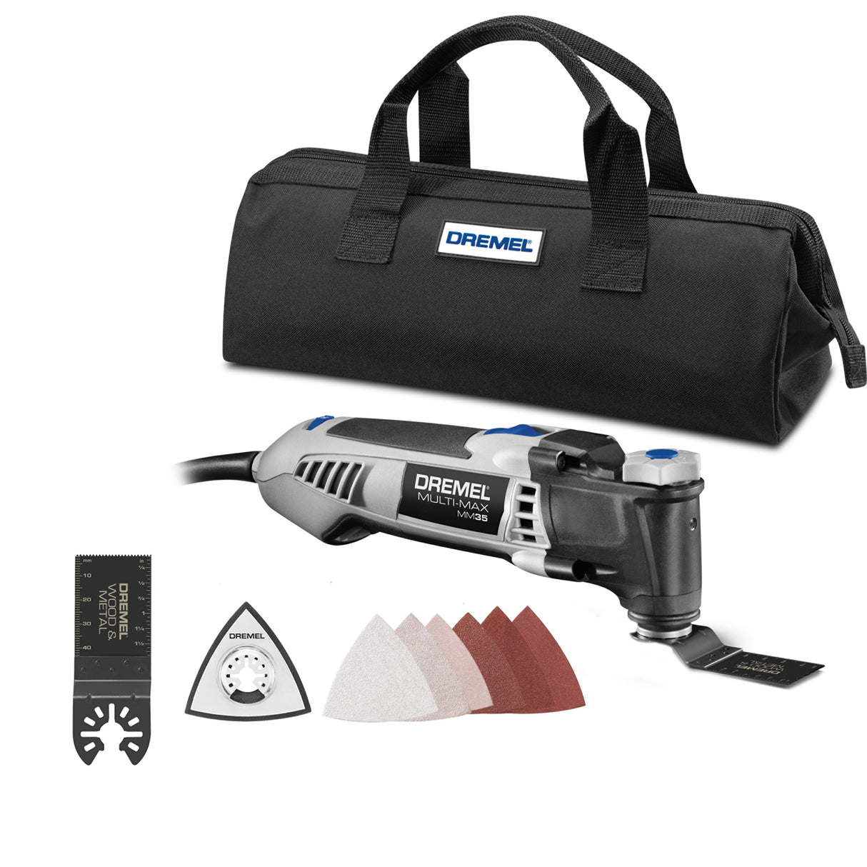 Multi-Max MM35 Corded 3.5-Amp Variable 10-Piece Oscillating Multi-Tool Kit with Soft Case MM35-02