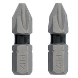 TOUGH GRIP 1-in #2 Phillips Screwdriver Bit (2-Piece) DWAF1PH2TG2