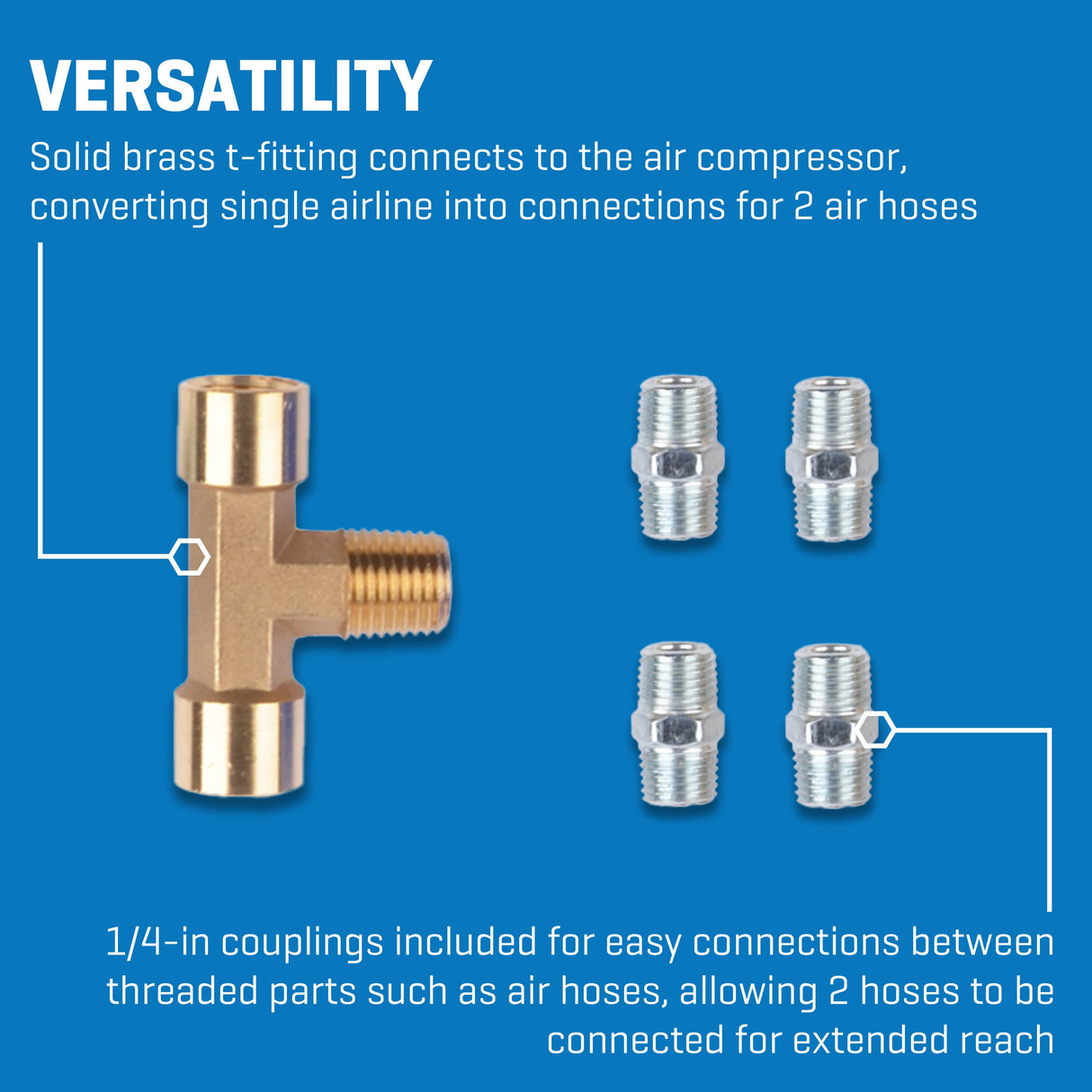 42-pc Job Site Air Fittings Kit SGY-AIR253