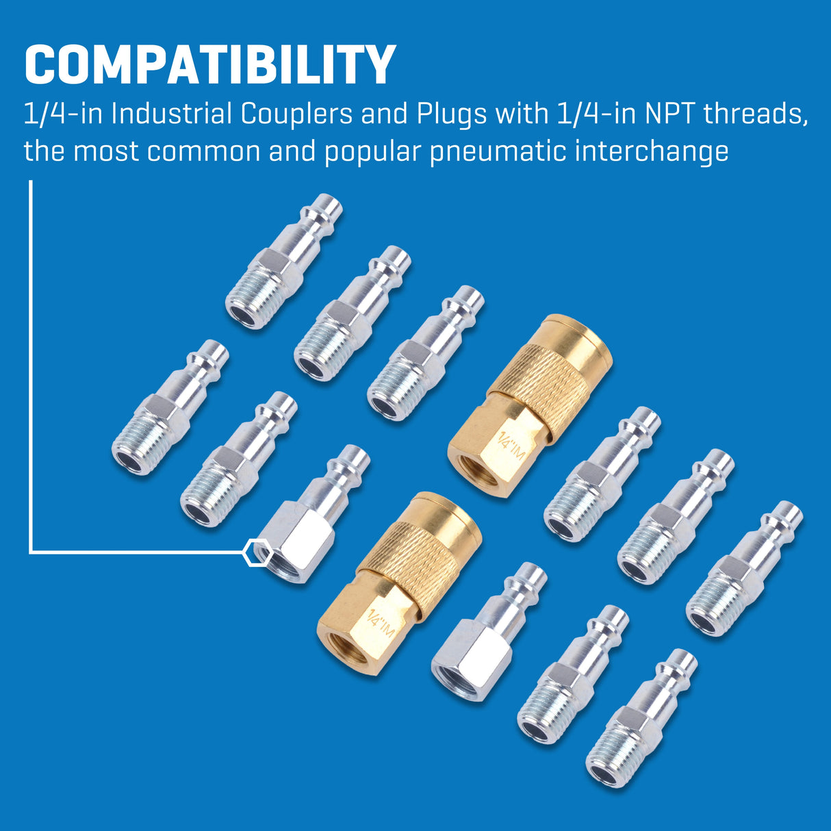 15 Pc Plug and Coupler Kit SGY-AIR252