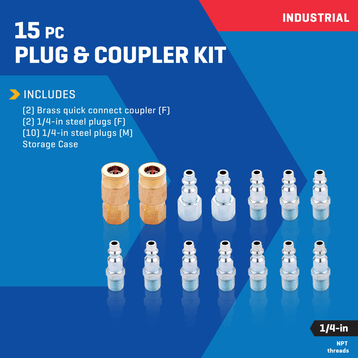 15 Pc Plug and Coupler Kit SGY-AIR252