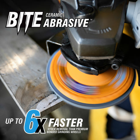 Bite Abrasive Bite 4.5-in Ceramic 60-Grit Flap Disc 21004