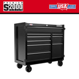 Premium 2000 Series 41-in W x 39.5-in H 9-Drawer Steel Rolling Tool Cabinet (Black) CMST98260BK