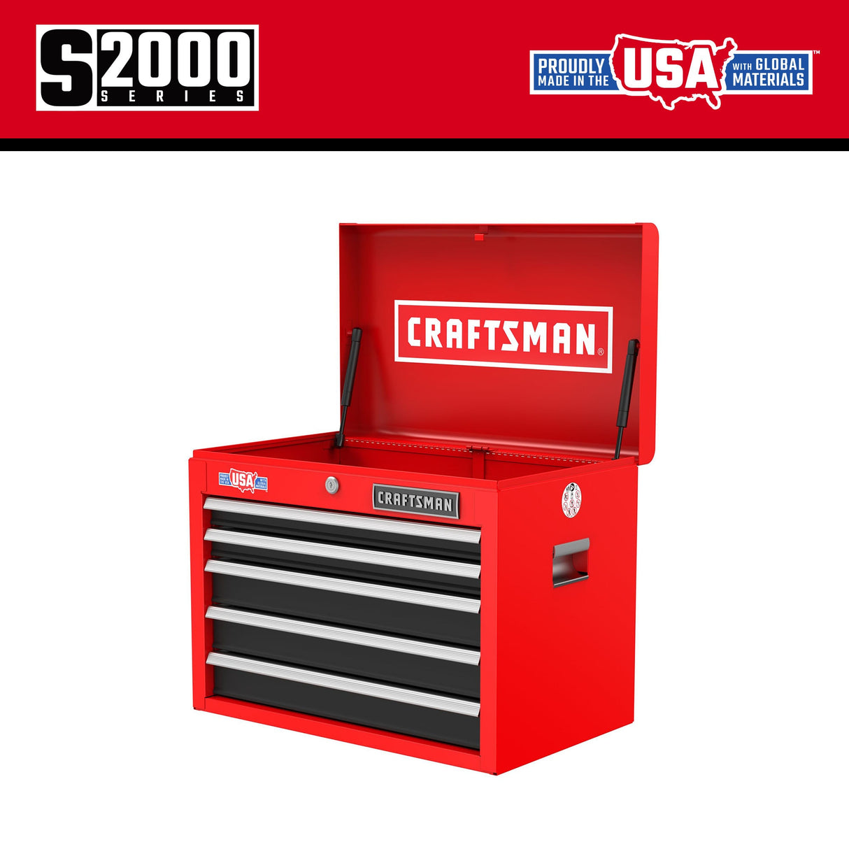 2000 Series 26-in W x 19.75-in H 5-Drawer Steel Tool Chest (Red) CMST98263RB