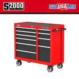 2000 Series 41-in W x 37.5-in H 10-Drawer Steel Rolling Tool Cabinet (Red) CMST98270RB