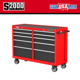 2000 Series 52-in W x 37.5-in H 10-Drawer Steel Rolling Tool Cabinet (Red) CMST98273RB