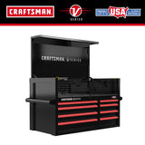 V-Series 41-in W x 27-in H 8-Drawer Steel Tool Chest (Black) CMSTVS4108BK