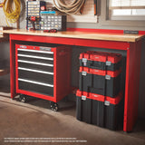 2000 Series 26.5-in W x 34-in H 5-Drawer Steel Rolling Tool Cabinet (Red) CMST98264RB