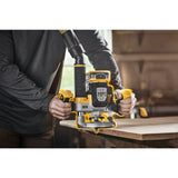 XR 1/4-in and 1/2-in 2.25-HP Variable Brushless Plunge Cordless Router (Bare Tool) DCW620B