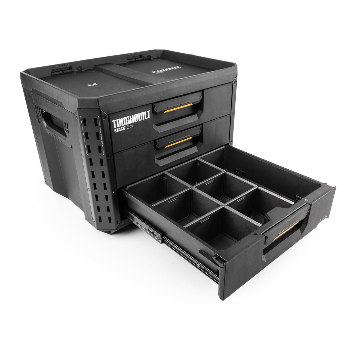 STACKTECH XL 21-in W x 15.6-in H x 16-in D 3-Drawer Black Plastic/Metal Tool Box TB-B1-D-70-3