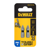 TOUGH GRIP 1-in #1 Phillips Screwdriver Bit (2-Piece) DWAF1PH1TG2