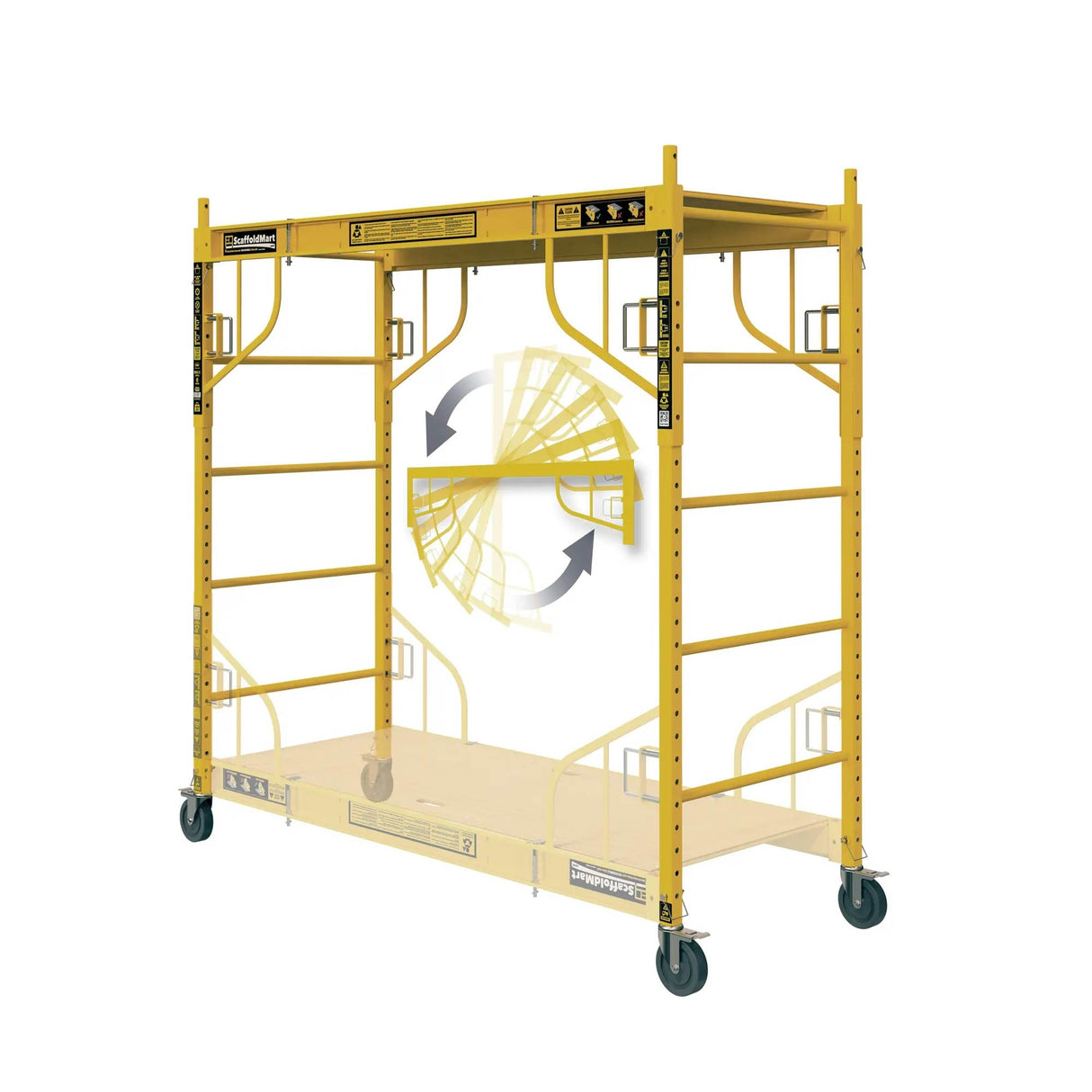 Steel 6.25-ft H Reversible Baker Scaffold 1000-lb MFSET6.5R23