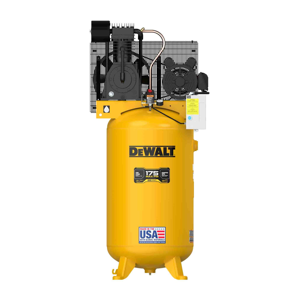 80-Gallon Two Stage Electric 175 PSI Vertical Air Compressor DXCM804.COM