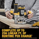 XR 1/4-in and 1/2-in 2.25-HP Variable Brushless Plunge Cordless Router (Bare Tool) DCW620B