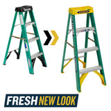 FS200 4-ft Fiberglass Type 2-225-lb Load Capacity Step Ladder FS204