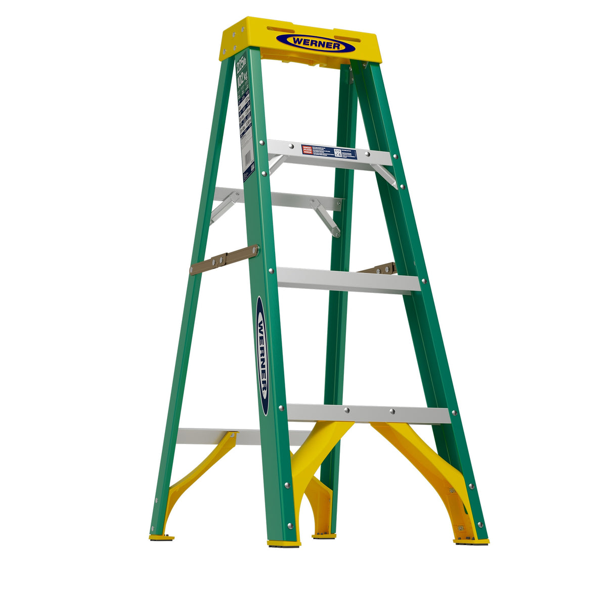 FS200 4-ft Fiberglass Type 2-225-lb Load Capacity Step Ladder FS204