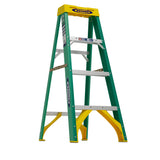 FS200 4-ft Fiberglass Type 2-225-lb Load Capacity Step Ladder FS204