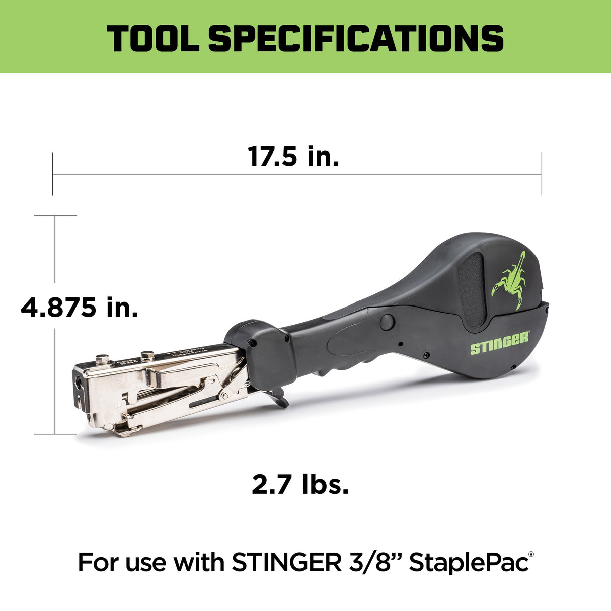 CH38-2 Cap Stapler Heavy Duty Hammer Tacker 136400