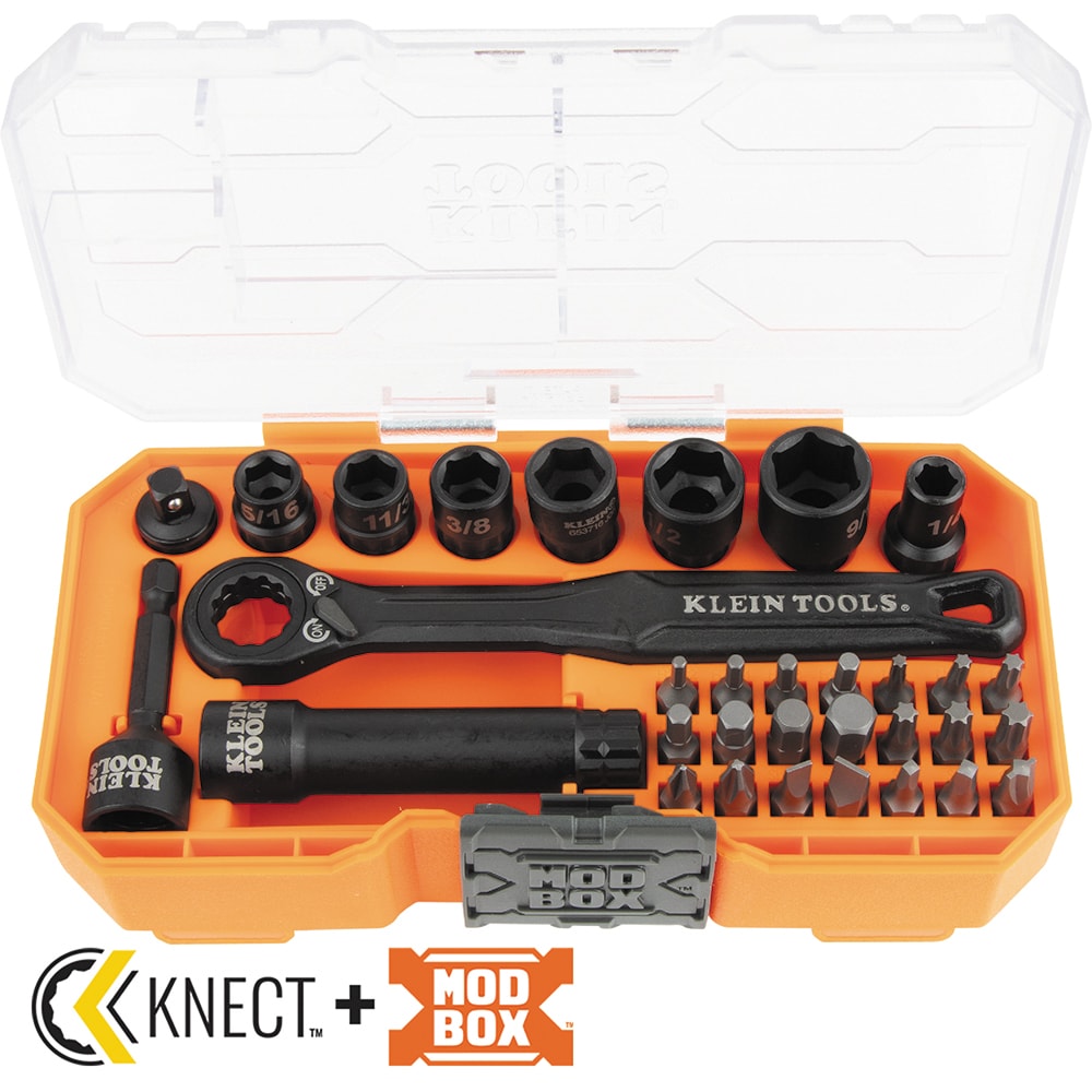 Impact Rated Pass Through 1/4-in Drive Standard (SAE) Deep Socket Set (32-Pieces) 65300