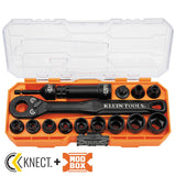 Impact Rated Pass Through 3/8-in Drive Standard (SAE) Deep Socket Set (15-Pieces) 65400