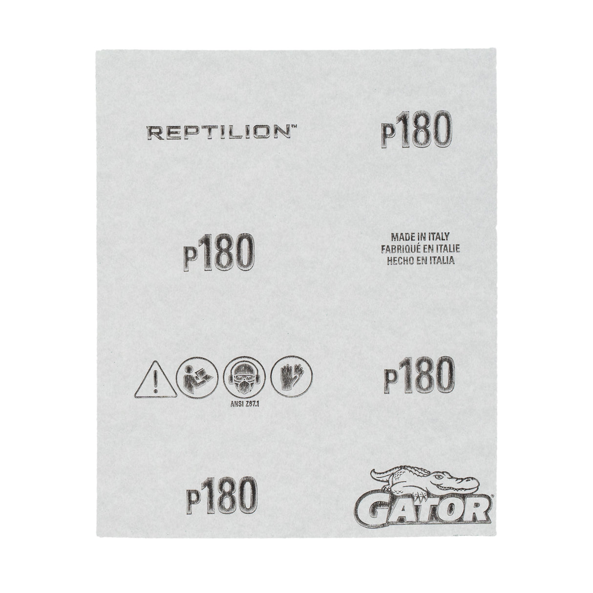 Reptilion 8-Piece Ceramic Alumina 180-Grit Sheet Sandpaper GAT-391114