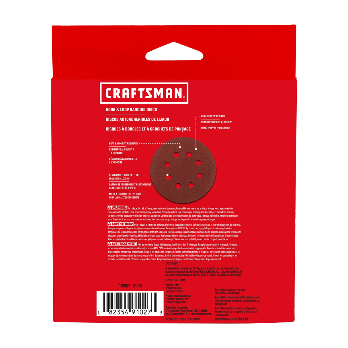 20-Piece Aluminum Oxide 120-Grit Disc Sandpaper CRA-391027