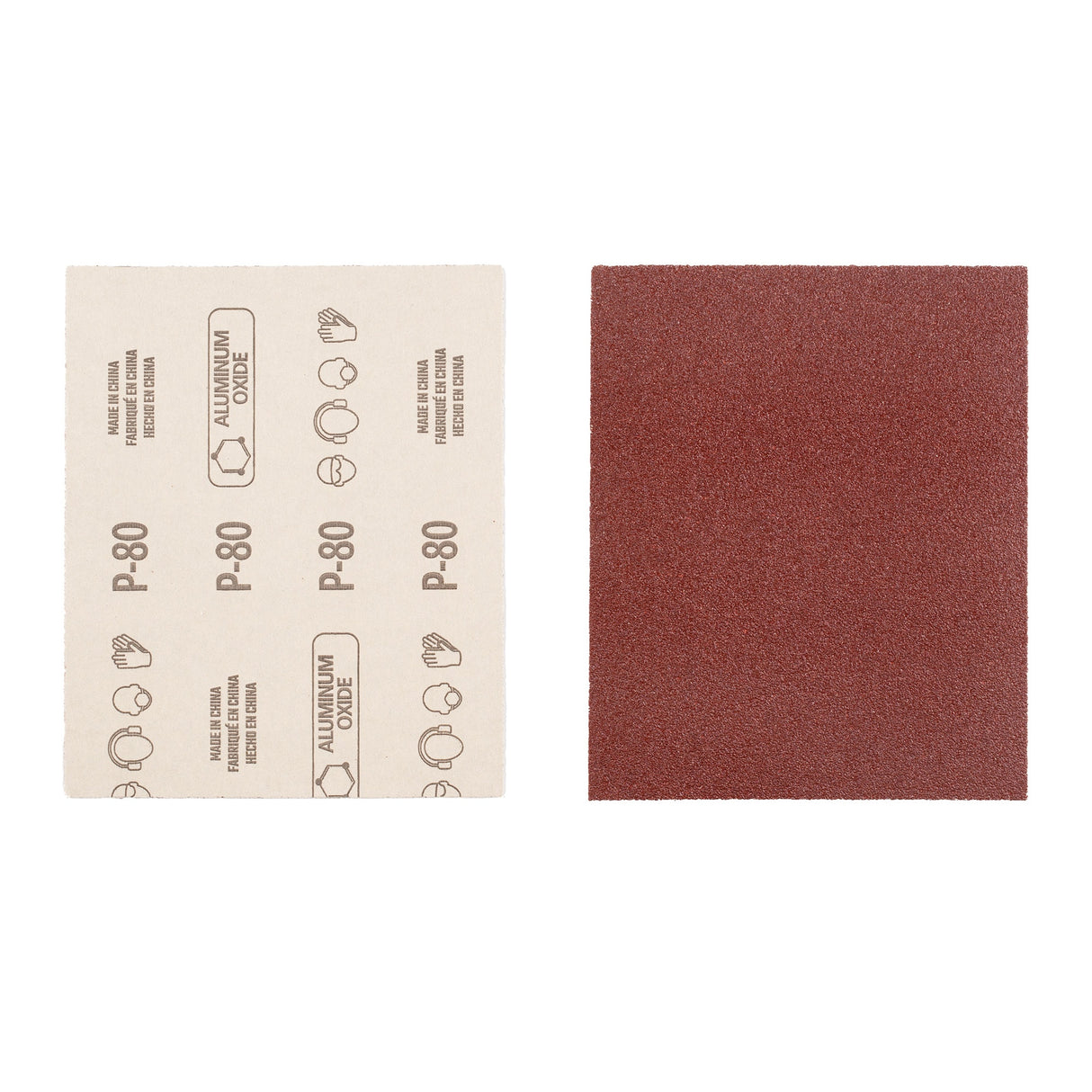 20-Piece Aluminum Oxide 80-Grit Sheet Sandpaper CRA-391049