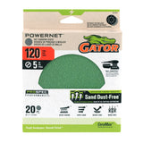 PowerNet 20-Piece Ceramic Alumina 120-Grit Disc Sandpaper GAT-391034