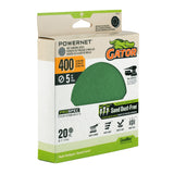 PowerNet 20-Piece Ceramic Alumina 400-Grit Disc Sandpaper GAT-391037