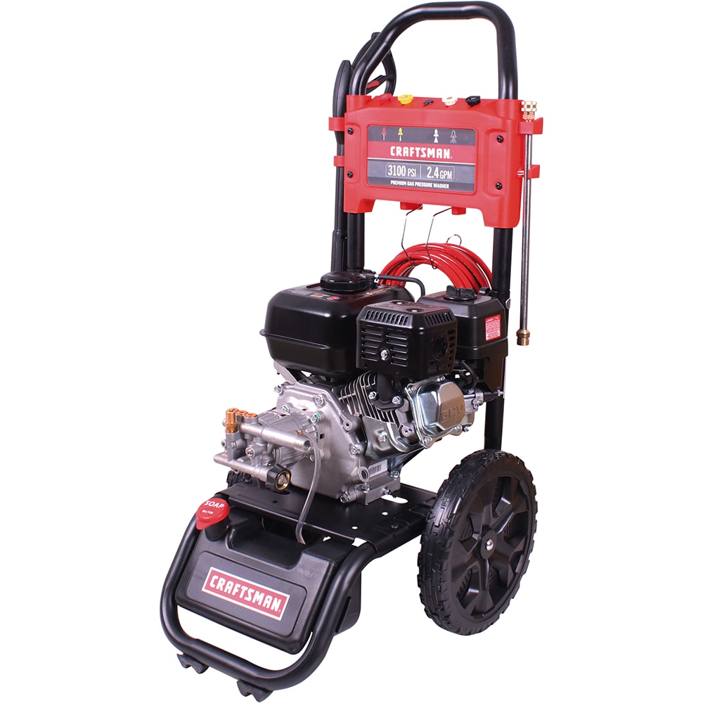 3100 PSI at 2.4-GPM 3100 PSI 2.4-GPMs Cold Water Gas Pressure Washer with 4 Spray Tips CMXGWFN061294