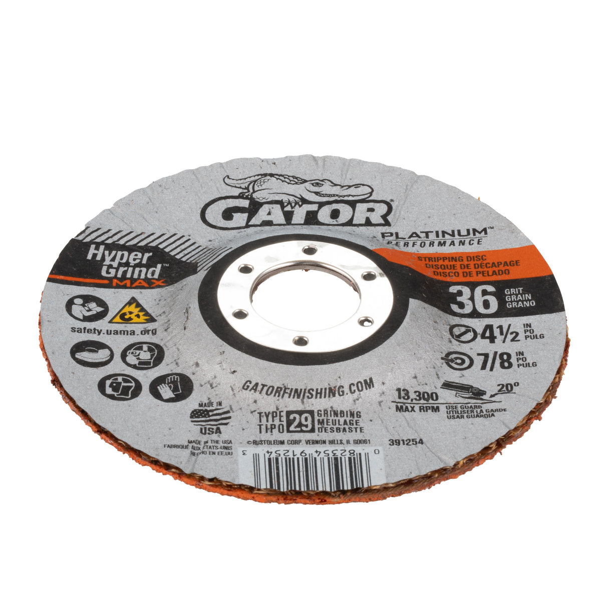 HyperGrind Ceramic Alumina 36-Grit Disc Sandpaper 391127