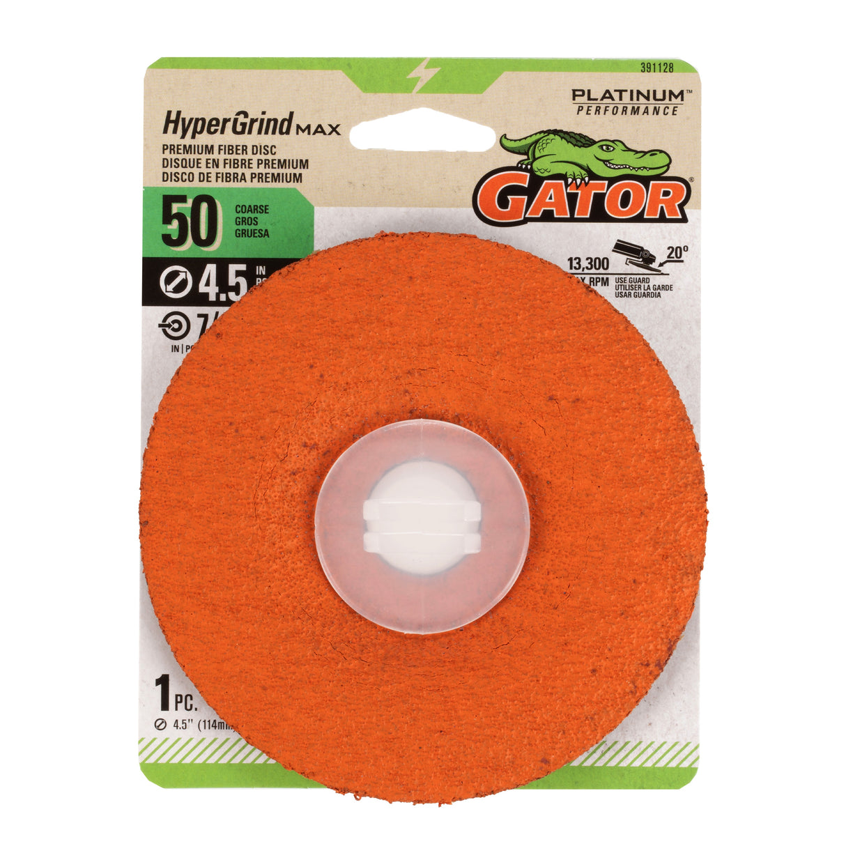 HyperGrind Ceramic Alumina 50-Grit Disc Sandpaper 391128