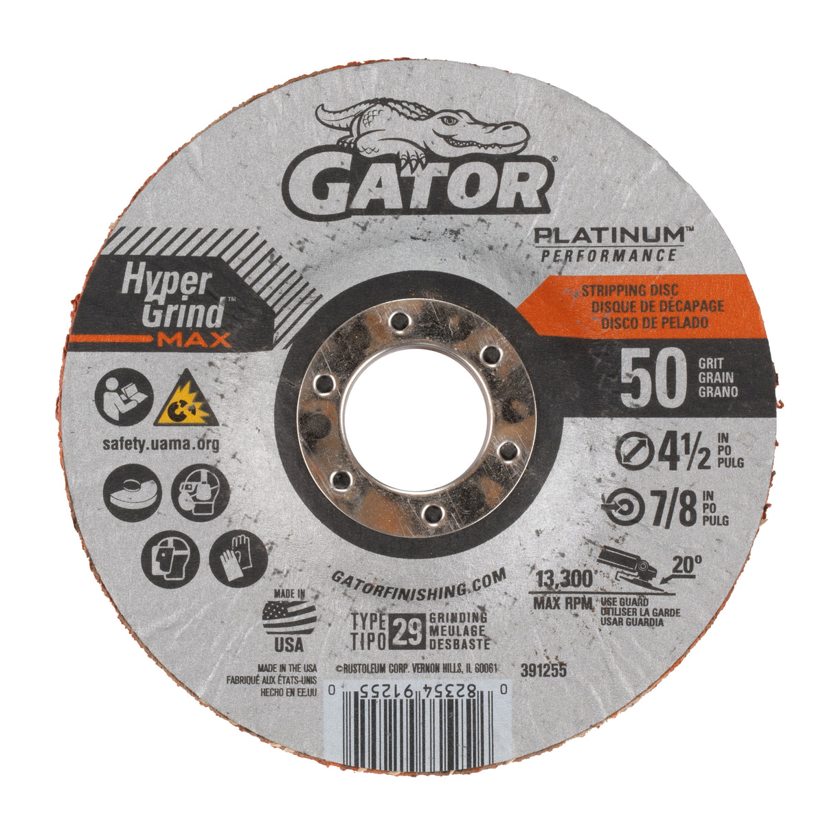 HyperGrind Ceramic Alumina 50-Grit Disc Sandpaper 391128