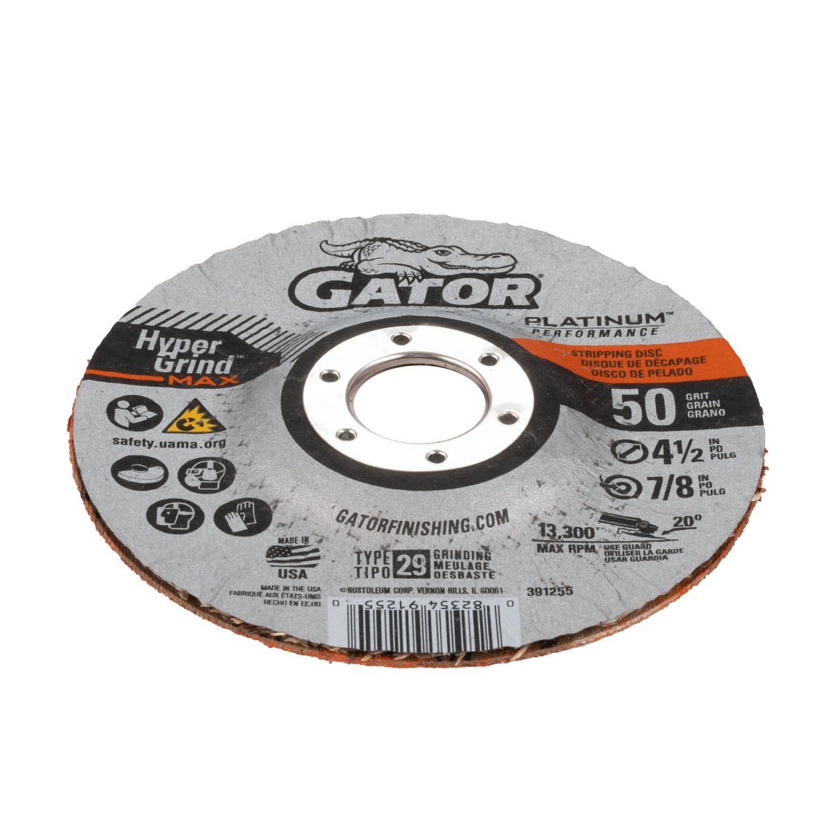 HyperGrind Ceramic Alumina 50-Grit Disc Sandpaper 391128