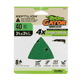 Reptilion 8-Piece Ceramic Alumina 40-Grit Detail Sandpaper GAT-391124